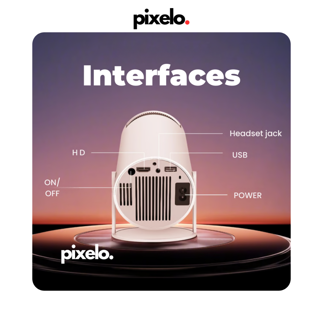 Pixelo™ - Proyector Portátil Ultra HD